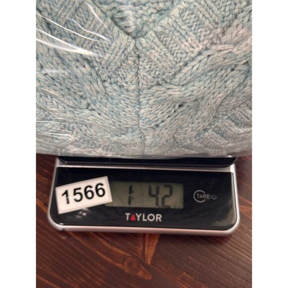 Old Navy Fisherman Cable Knit Bobble Wool Blend Sweater S Pastel Teal Soft Girl - Picture 14 of 14